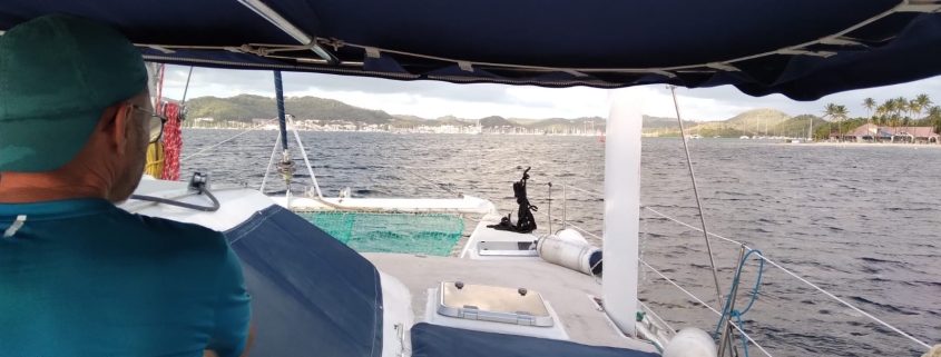 Le capitaine à la barre